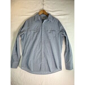 NEW Wrangler Wrancher Shirt Pearl Snap‎ Mens Large Geometric Long Sleeve